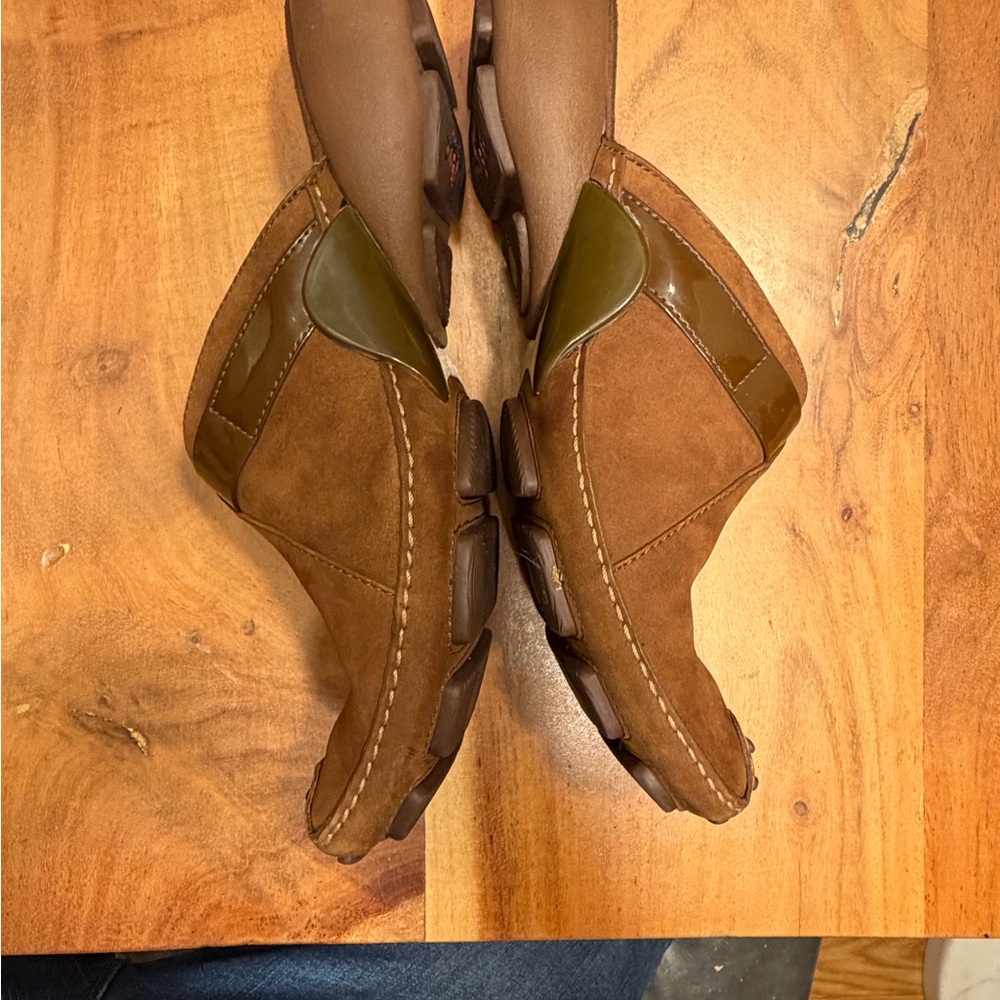 PRIVO by CLARKS Brown Leather Sport Mules - Picture 7 of 12
